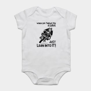 When Life Throws You A Curve - Born To Be Ride ! Baby Bodysuit